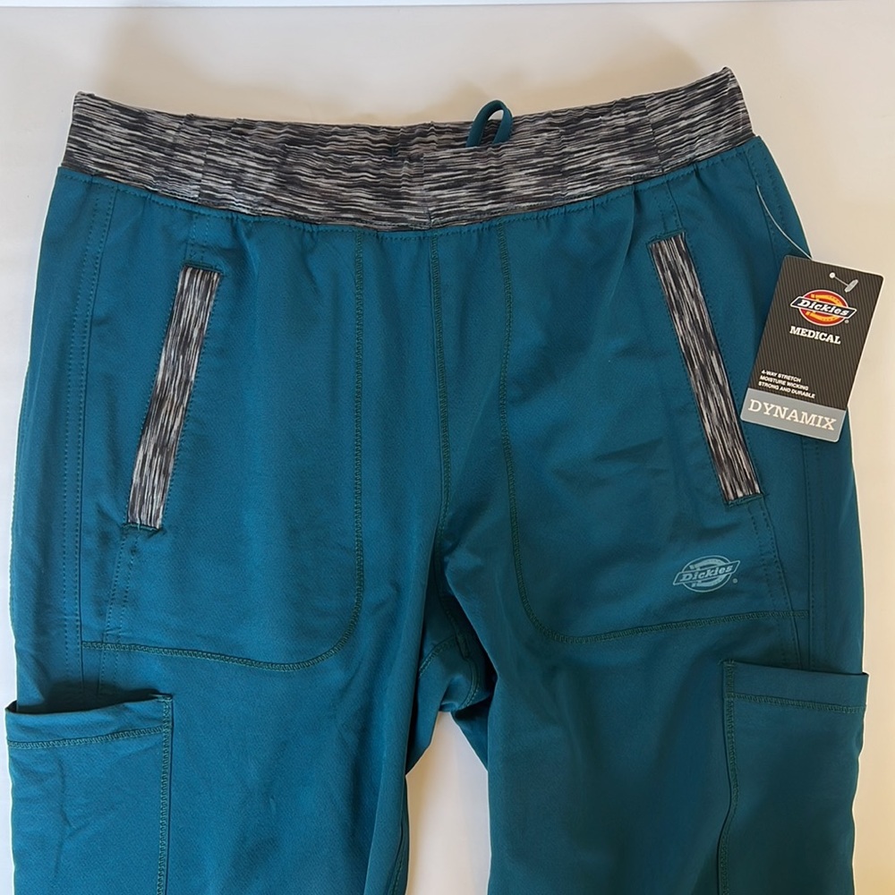 Dickies Scrub Jogger Style Pants Size: Small, one navy blue, one teal